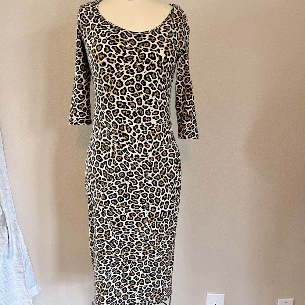 Cheetah print dress